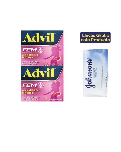 2 ADVIL FEM X10 GTS 1 JABON ADULTO