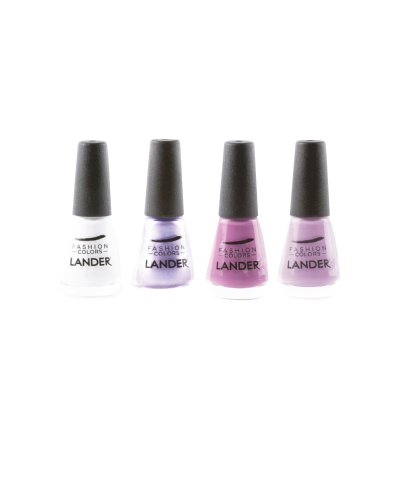 KIT UÑAS LILAS X4