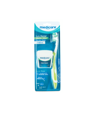 SEDA DENTAL MEDICARE  MENTA X 100MTS +CEPILLO