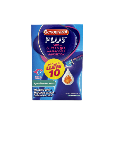 GENOPRAZOL PLUS X10 SACHETS PAGUE 8 LLEVE 10